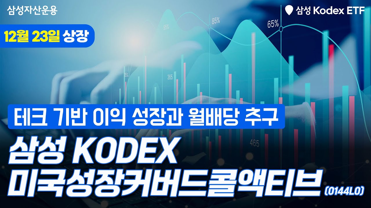  나스닥100 비교지수에 매월 월배당 지급 추구~ KODEX 미국성장커버드콜액티브 ETF~✨